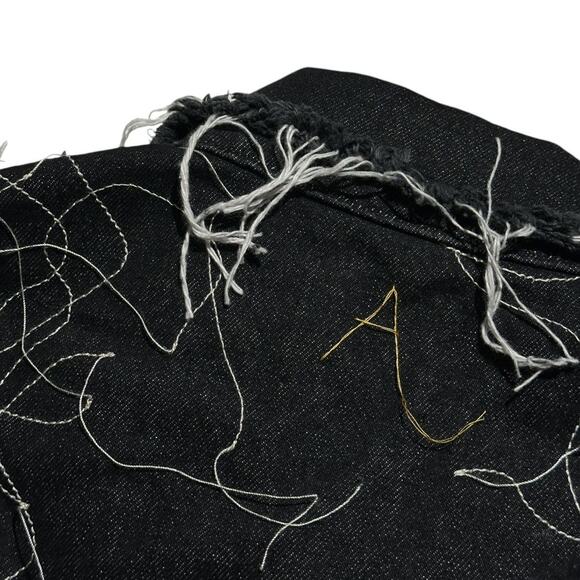 $1,700 Exposed chain link stitch trucker jacket - Picture 3 of 5